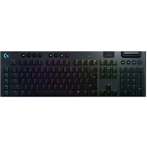 Tastatura Gaming mecanica LOGITECH G915 Linear Switch, Wireless, Layout INT, negru
