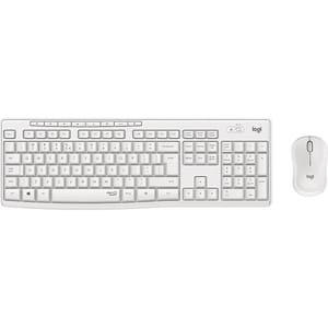 Kit tastatura si mouse Wireless LOGITECH MK295, USB, alb