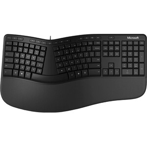Tastatura cu fir MICROSOFT Ergonomic, USB, Layout US, negru