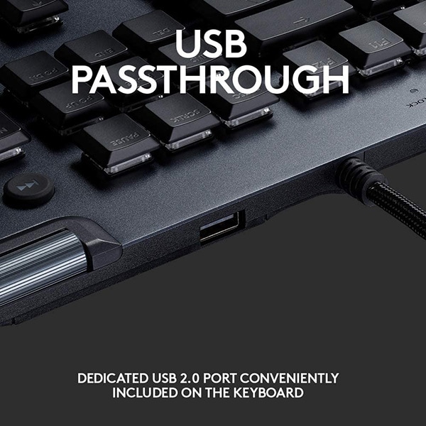 Tastatura Gaming mecanica LOGITECH G815 Linear Switch, USB, Layout INT, negru