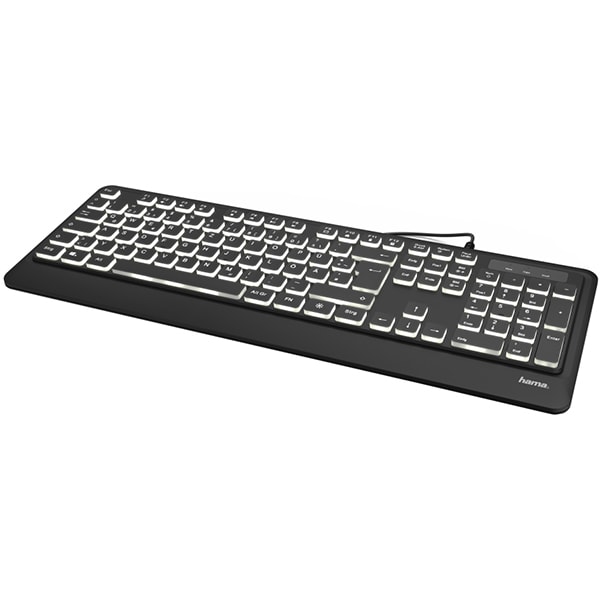 Tastatura cu fir HAMA KC-550, USB, Layout RO, negru