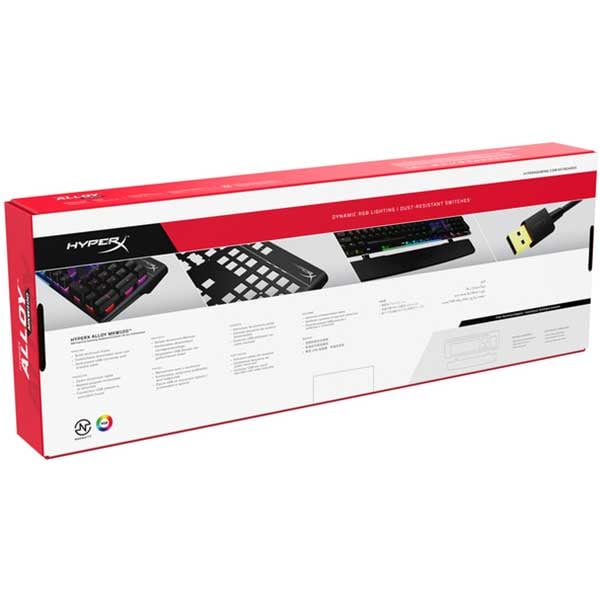Tastatura Gaming mecanica HyperX Alloy MKW100, USB, Layout US, negru