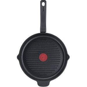 Tigaie grill TEFAL So Chef Grill E2334055, aluminiu, 26cm, negru