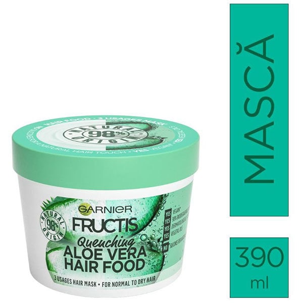 Masca de par GARNIER Fructis Hair Food Aloe Vera, 390ml