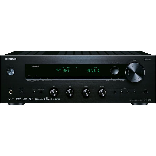 Network receiver stereo ONKYO TX-8270-B, 320W, Bluetooth, Wi-Fi, negru