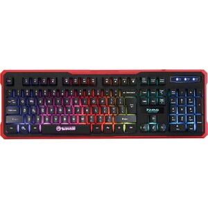 Tastatura Gaming MARVO K629G, USB, Layout US, negru-rosu
