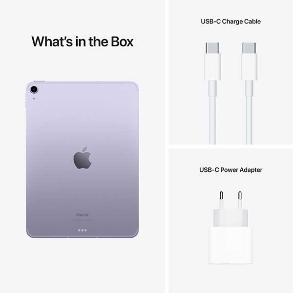 Tableta APPLE iPad Air 5, 10.9", 256GB, Wi-Fi + 5G, Purple