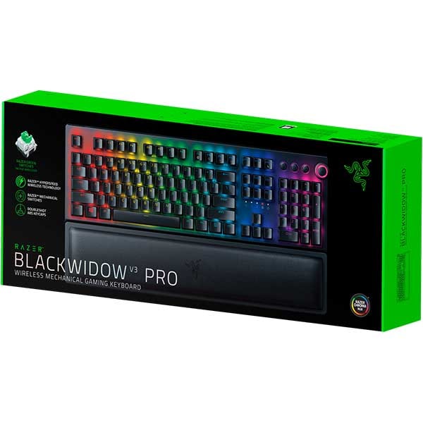 Tastatura Gaming mecanica RAZER BlackWidow V3 Pro, Wireless, Bluetooth, USB-C, negru