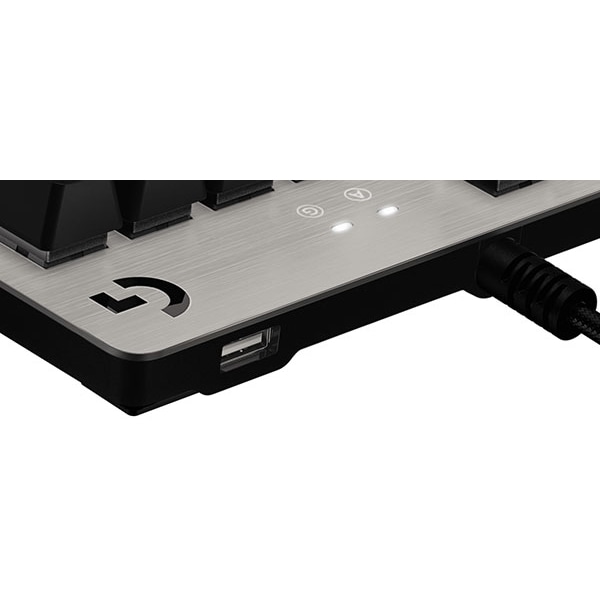 Tastatura Gaming mecanica LOGITECH G413 Silver White, Romer-G Switch, USB, Layout US INT, argintiu