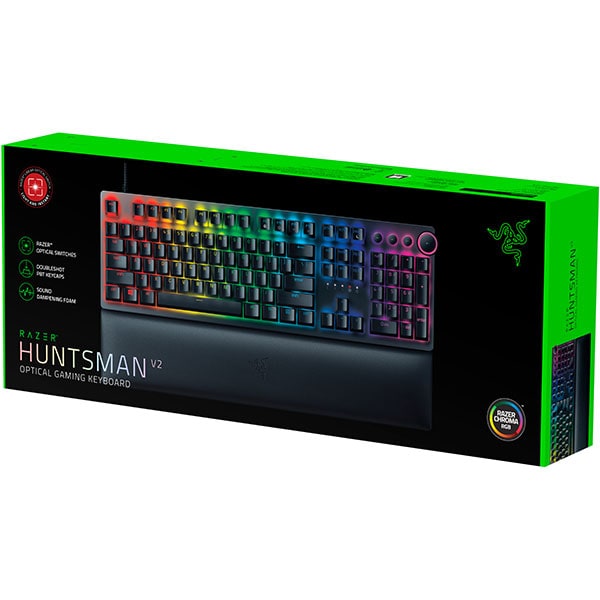 Tastatura Gaming Mecanica RAZER Huntsman V2, Red Optical Switch, US, negru