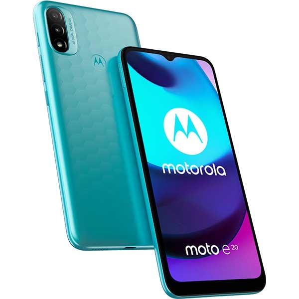 Telefon MOTOROLA Moto E20, 32GB, 2GB RAM, Dual SIM, Coastal Blue