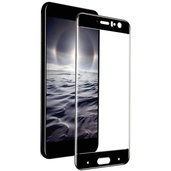 crime Deplete Evaluation Folie Tempered Glass pentru HTC U11, SMART PROTECTION, fulldisplay, negru