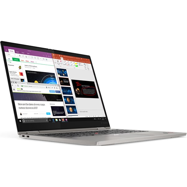 Laptop 2 in 1 LENOVO ThinkPad X1 Titanium Yoga Gen 1, Intel Core i7-1160G7 pana la 4.4GHz, 13.5" QHD, 16GB, SSD 1TB, Intel Iris Xe Graphics, Windows 10 Pro, Titanium