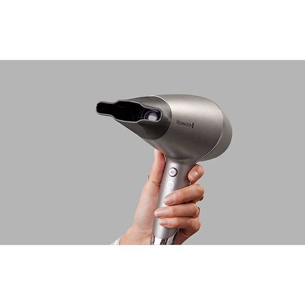 Uscator de par REMINGTON AC9800, 2400W, 3 viteze, 3 trepte temperatura, argintiu