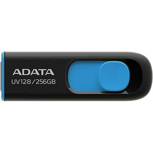 Memorie USB ADATA UV128, 256GB, USB 3.2 Gen1, negru-albastru