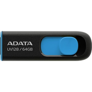 Memorie USB ADATA UV128, 64GB, USB 3.2 Gen1, negru-albastru