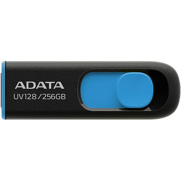 Memorie USB ADATA UV128, 256GB, 3.2 Gen1, negru-albastru