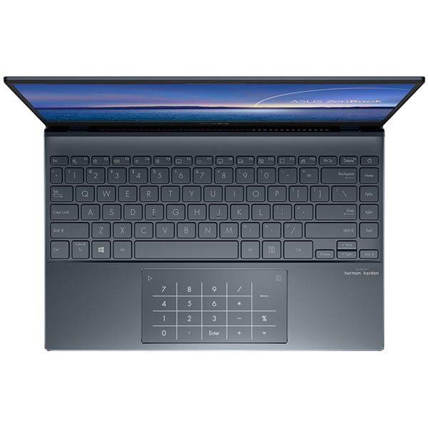 Laptop ASUS Zenbook 13 OLED UX325EA-KG230, Intel Core i5-1135G7 pana la 4.2GHz, 13.3" Full HD, 8GB, SSD 512GB, Intel Iris Xe Graphics, Free Dos, gri