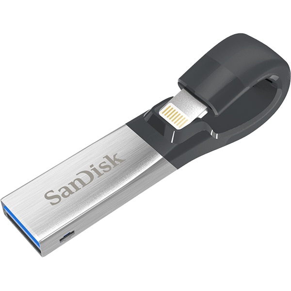 Typically Muddy tube Memorie USB SANDISK Flash Drive iXpand, USB 3.0-Lightning, 32GB, negru