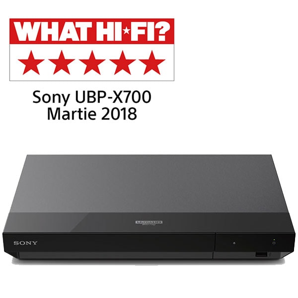 Blu-Ray player Smart Sony UBPX700B, 4K HDR, Wi-Fi, USB, negru