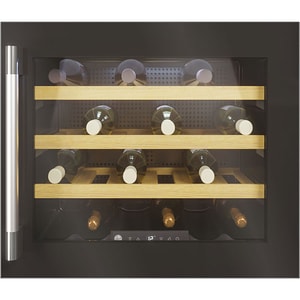 Racitor de vinuri incorporabil HOOVER HWCB 45/1, 24 sticle, H 46 cm, Clasa F, negru