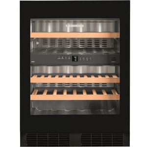 Racitor de vinuri incorporabil LIEBHERR UWTGB 1682, 34 sticle, H 82 cm, Clasa G, negru