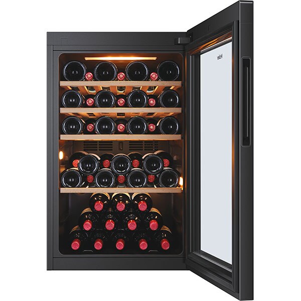 Racitor de vinuri HAIER HWS49GA, 49 sticle, H 82 cm, Clasa F, Wi-Fi, negru