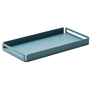 Tava SPIN Vica S, 30 x 15 cm, metal, albastru-gri
