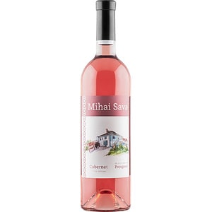Vin rose sec Crama Mihai Sava Cabernet, 0.75l, bax 6 sticle