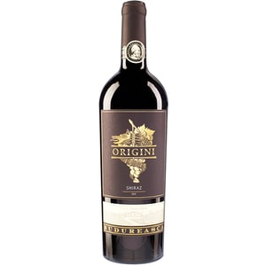 Vin rosu sec Budureasca Origini Shiraz, 0.75L