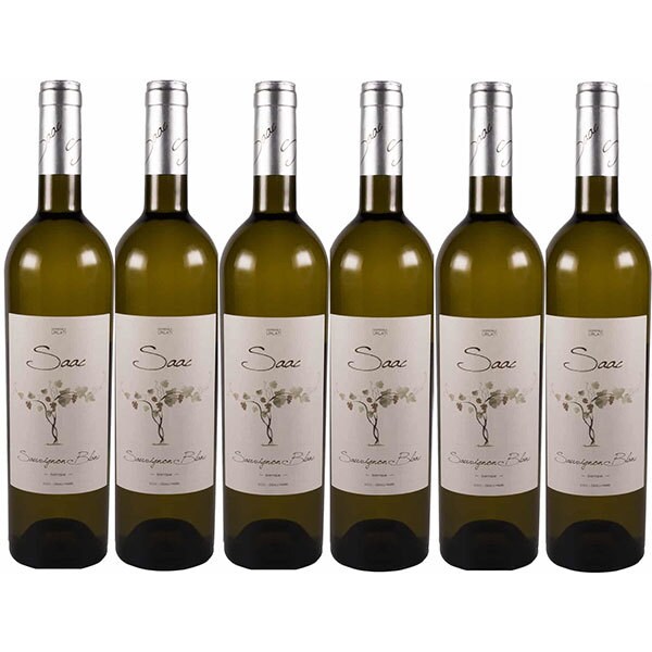 Vin alb sec Domeniile Urlati Saac Sauvignon Blanc 2019, 0.75L, bax 6 sticle