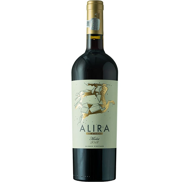 Vin rosu sec Crama Alira Merlot 2018, 0.75L