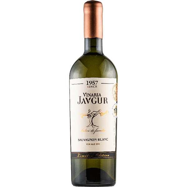 Vin alb sec Vinaria Javgur Sauvignon Blanc 2019, 0.75L