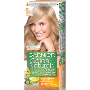 Vopsea de par GARNIER  Color Naturals, 9.1 Blond Foarte Deschis Cenusiu, 110ml