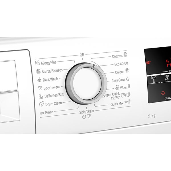 Masina de spalat rufe frontala BOSCH WAU28T62BY, 9 kg, 1400rpm, Clasa C, alb