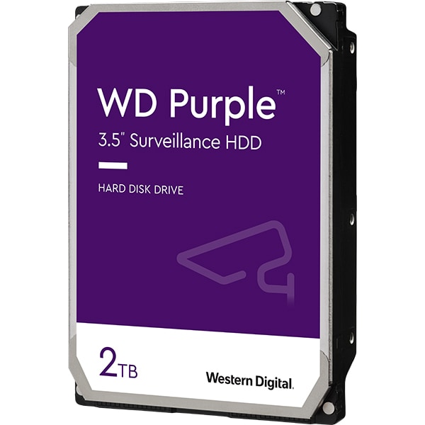 Hard Disk WD Purple Surveillance, 2TB, 5400 RPM, SATA3, 64MB, WD20PURZ