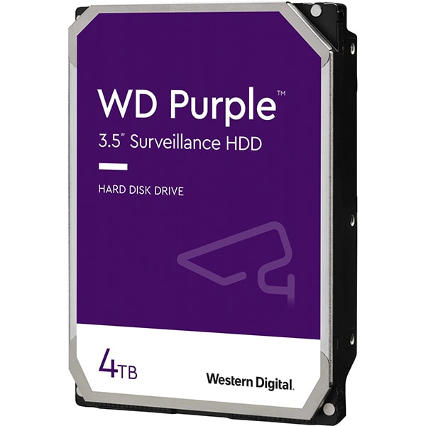  Hard Disk WD Purple Surveillance, 4TB, 5400 RPM, SATA3, 64MB, WD40PURZ