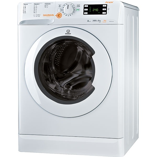 Masina De Spalat Rufe Frontala Cu Uscator Indesit Xwde861480xwwggeu 8 6 Kg 1400rpm Clasa A Alb