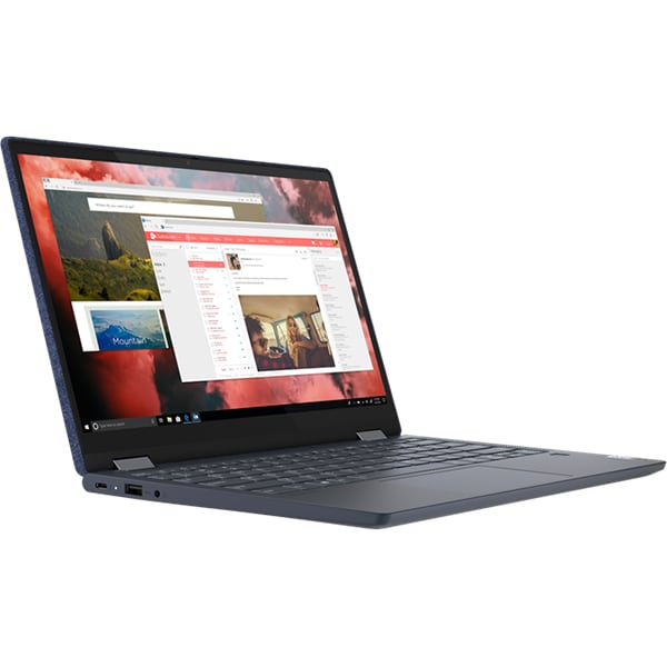 Laptop 2 in 1 LENOVO Yoga 6 13ARE05, AMD Ryzen 5 4500U pana la 4.0GHz, 13.3" Full HD Touch, 16GB, SSD 1TB, AMD Radeon Graphics, Windows 10 Home, Abyss Blue