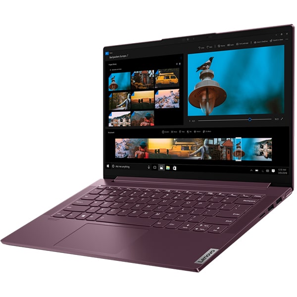 Laptop LENOVO Yoga Slim 7 14ARE05, AMD Ryzen 5 4500U pana la 4.0GHz, 14" Full HD, 16GB, SSD 512GB, AMD Radeon Graphics, Windows 10 Home, Orchid