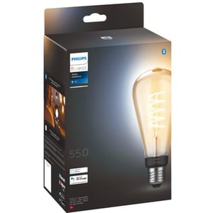 Bec LED Smart PHILIPS Hue 8719514301504, E27, 7W, 550lm, lumina calda