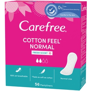 Protej-slip CAREFREE Cotton Feel Normal, 56buc