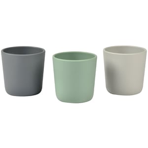Set pahare BEABA Sage B913545, 6 luni+, 3 buc, verde-gri