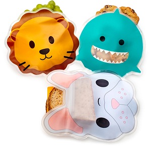 Set 6 pungi reutilizabile MELII Animal ML17000, multicolor 