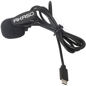 Microfon extern AKASO, MicroUSB, negru
