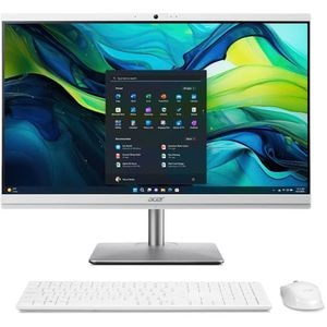 Sistem PC All in One ACER Aspire C27-195ES, Intel Core Ultra 7-155U pana la 4.8GHz, 27" Full HD, 32GB, SSD 1TB, Intel Graphics, Linux(eShell), alb