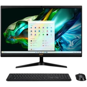 Sistem PC All in One Aspire C24-1800, Intel Core i5-1245H pana la 4.4GHz, 24" Full HD, 16GB, SSD 512GB, Intel UHD Graphics, Linux(eShell), negru