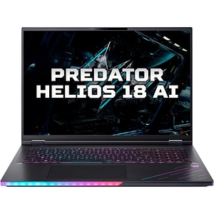 Laptop Gaming Acer Predator Helios 18 AI PH18-73-913Q, Intel Core Ultra 9 275HX pana la 5.4GHz, 18" WQXGA, 192GB, SSD 6TB, NVIDIA Geforce RTX 5080 16GB, Windows 11 Pro, Abyssal Black