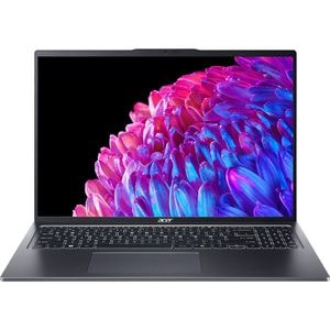 Laptop ACER Swift Go 16 SFG16-72-51X3, Intel Core Ultra 5 125U pana la 4.3GHz, 16" WUXGA, 16GB, SSD 512GB, Intel Graphics, Free DOS, Steel Gray