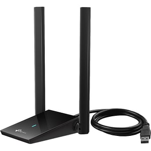 Adaptor USB Wireless TP-LINK Archer TX20U Plus AX1800, Wi-Fi 6, Dual-Band 574 + 1201 Mbps, negru